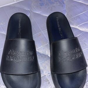 Alexander McQueen Dark Slide Sandals